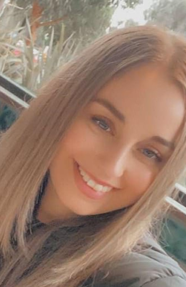 Celeste Manno, 23, was allegedly stabbed to death by a former co-worker at her Melbourne home. Picture: Facebook.