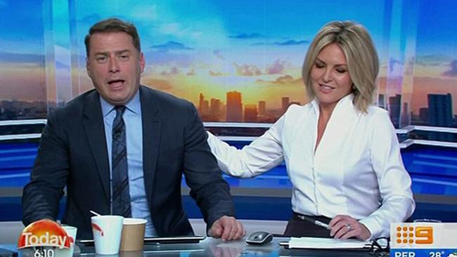 Karl Stefanovic makes his excuses and heads off home sick.