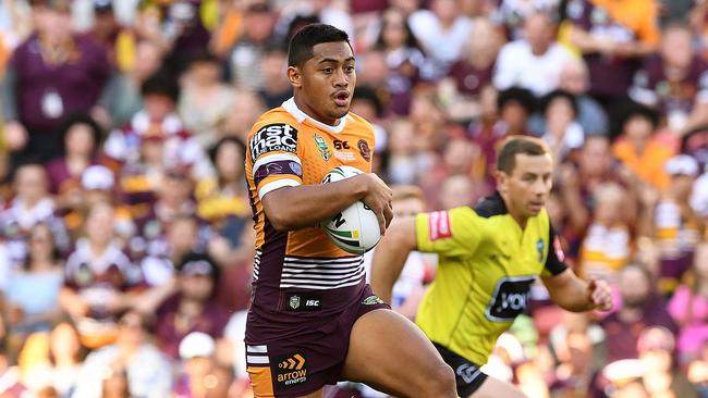 Milford must own the Broncos left edge defensively. AAP Image/Dave Hunt.