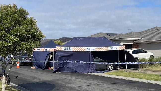 Police responded to a property following reports of a gunshot at about 12.30am on Monday. Picture: Gemma Scerri