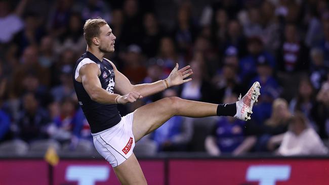 Harry McKay has kicked more goals than any player in 2021. Picture: Michael Klein