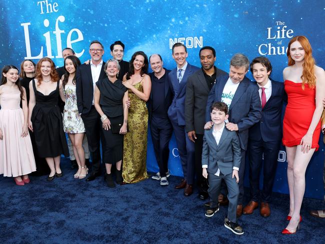 The Life of Chuck cast – including Sara – gathered in LA this week. Picture: Amy Sussman/Getty Images
