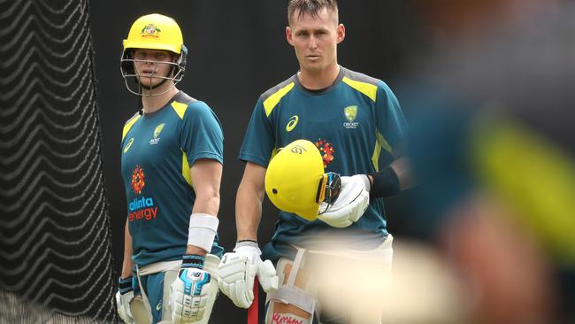 Australia has been training at the SCG ahead of the their ODI series v New Zealand. Picture. Phil Hillyard