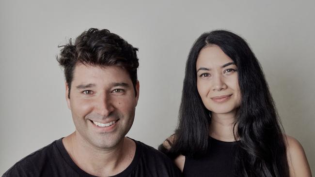 Canva founders Cliff Obrecht and Melanie Perkins. Picture: Max Doyle