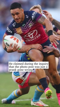 Valentine Holmes fronts NRL and Cowboys over viral photo