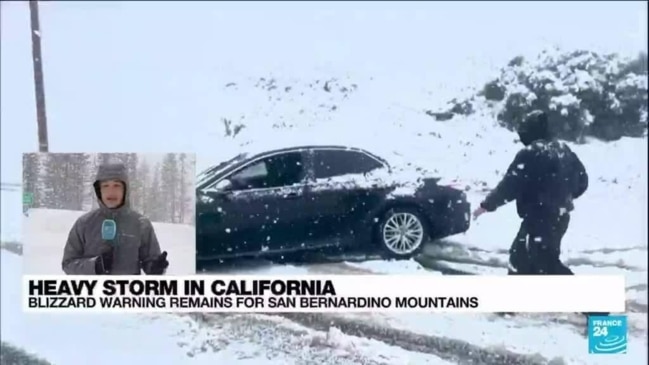 US winter storm : California faces blizzards