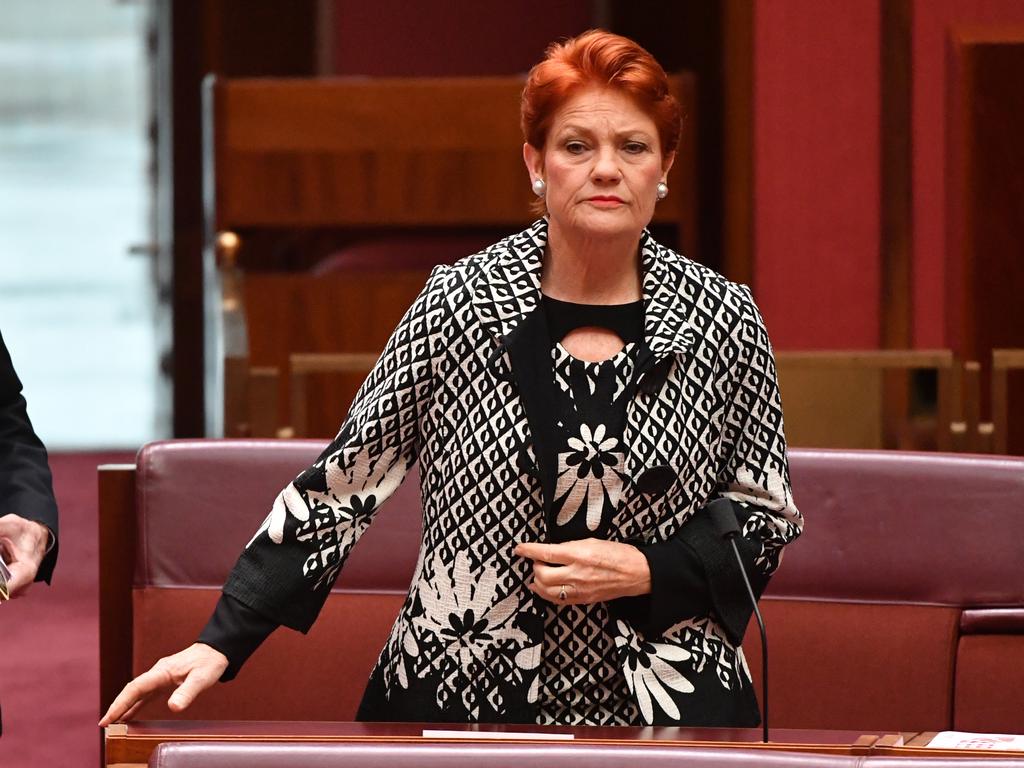 One Nation leader Senator Pauline Hanson. Picture: AAP Image/Mick Tsikas