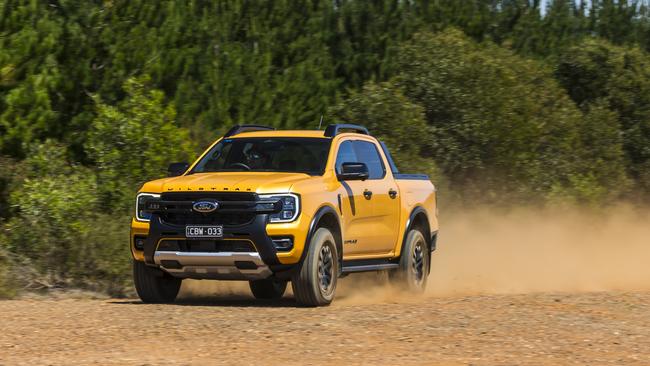 The Ford Ranger Wildtrak X adds plenty of off-road specific equipment but goes without the grunty V6 engine. Photo: Mark Bean