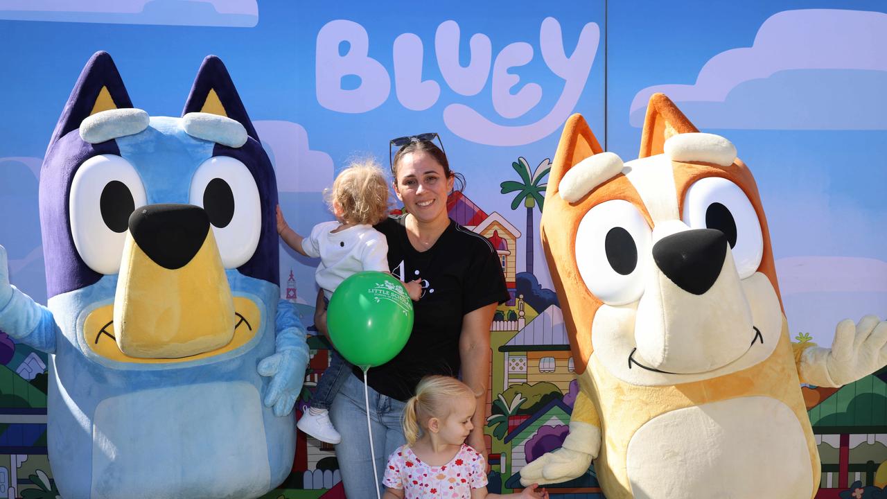 Sabby Patterson, Isabella Patterson and Conor Patterson at the Ray White Surfers Paradise Next Top Dogel competition on Tedder Avenue Main Beach. Picture, Portia Large.