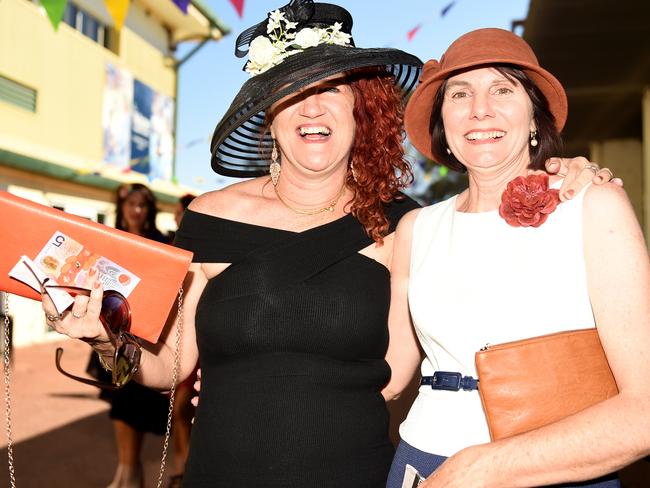 Townsville Jaguar Land Rover Ladies Race Day 2018. Socials. Kathy Morris and Haylie Stanhope