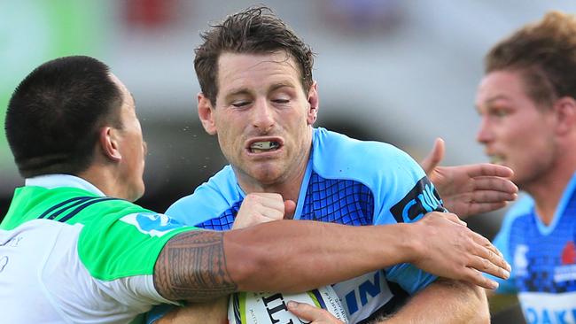 Bernard Foley of the Waratahs during the Waratahs v Highlanders trial match at Brookvale Oval. pic Mark Evans