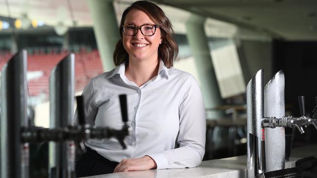 Adelaide Oval staff member Gina Cimarosti (Functions &amp; Events Key Accounts Manager). Picture: Tait Schmaal