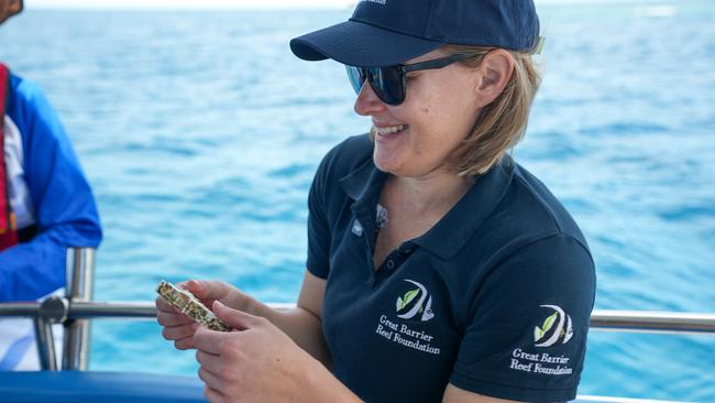 Great Barrier Reef Foundation restoration director Melissa Rogers said the Boats4Corals program, in partnership with Qantas, was critical in building the reef's resilience. Photo: Supplied.