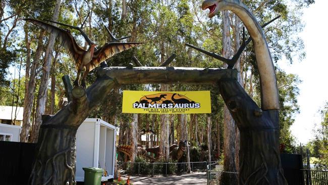 The entrance of Palmersaurus at Palmer Coolum Resort on the Sunshine Coast. Pic Tara Croser.