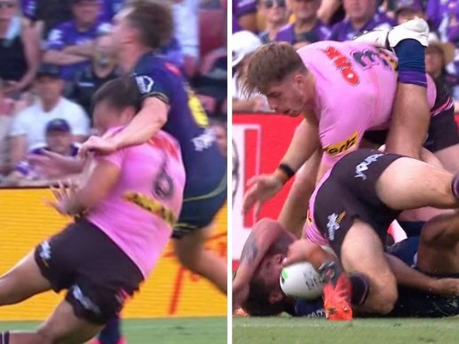 The rulings on these tackles left pundits fuming. Image: Fox Sports