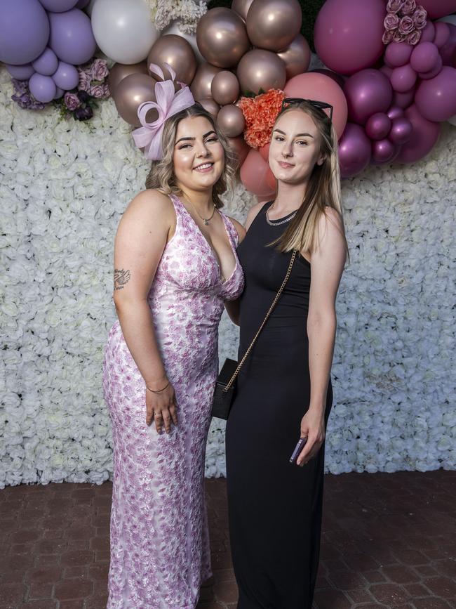 Nikita Quinn and Talia Drake. Hobart Cup 2024. Picture: Caroline Tan