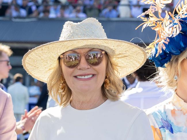 Nacho Figueras, Katie Page and Zara Tindall at the Magic Millions raceday. Picture by Luke Marsden.