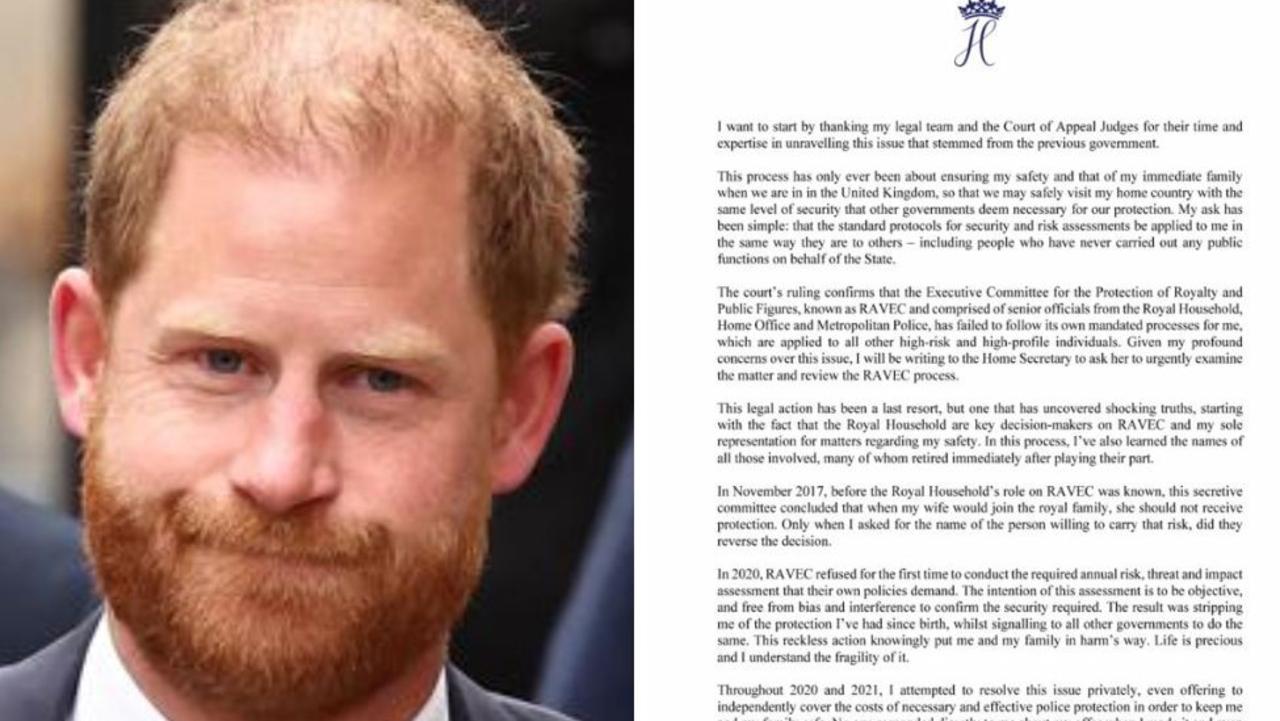 Prince Harry issues fiery statement
