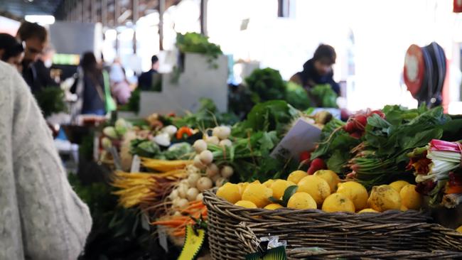 Fresh produce at the Carriageworks Farmers Market. Picture: Jenifer Jagielski