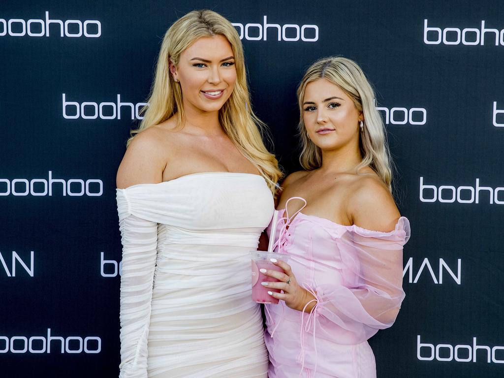 Tahlia hall and Hettie Adams at Fashion label boohoo’s gifting suite event at Miss Mee in Nobby Beach. Picture: Jerad Williams