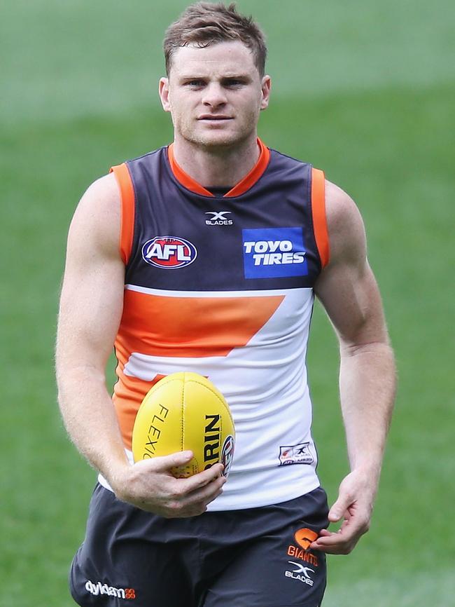 Heath Shaw at Giants training.