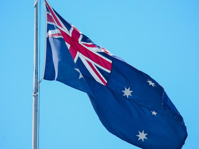 BRISBANE AUSTRALIA MONDAY JANUARY 22 2024 .Generic Photo of theAustralian flag .Picture: Glenn Campbell/NCA NewsWire