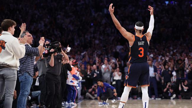 MSG popped off as the Knicks went up 2-0. Photo: Elsa/Getty Images/AFP.