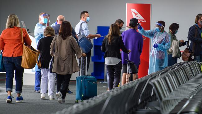 Melbourne Airport is expecting to see a surge of pre-Christmas travellers. Picture: Jay Town