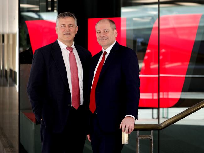 Westpac (L-R) incoming CEO Anthony Miller is replacing  current CEO Peter King who has led the Big 4 Bank for the last five years. Jane Dempster/The Australian.