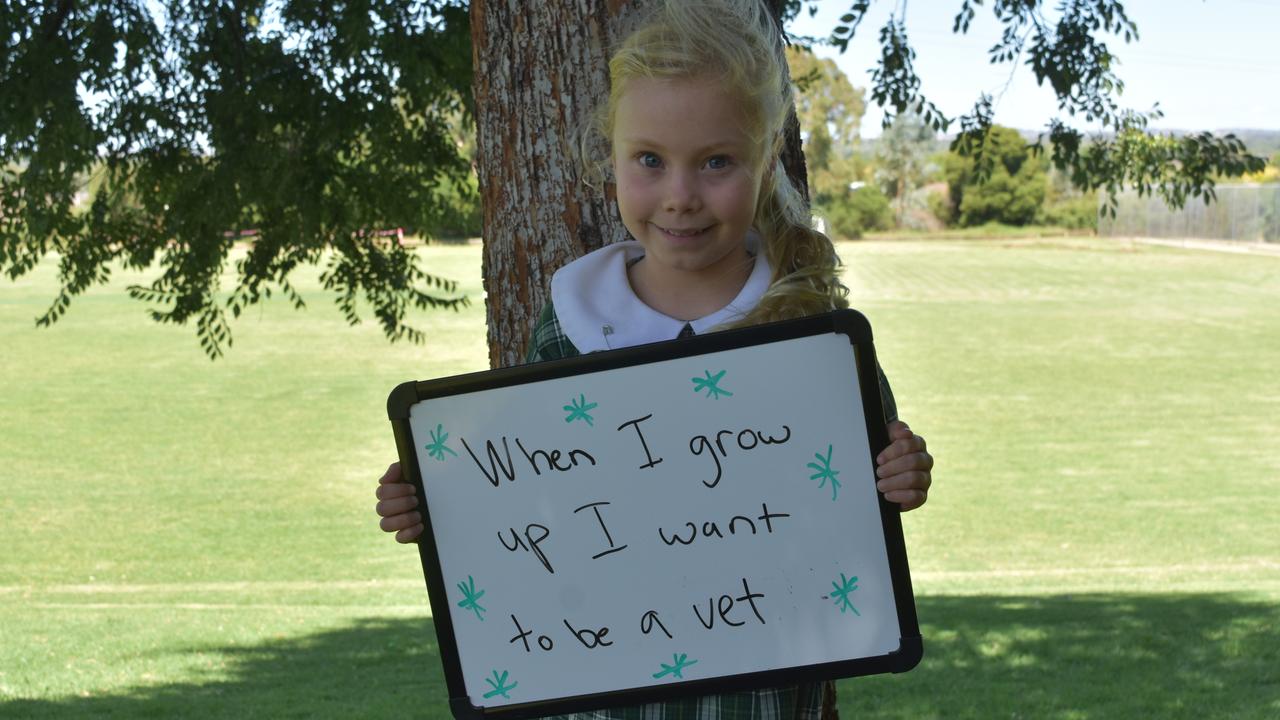 My First Year - Lutheran School Wagga Wagga students say what they would like to be when they grow up. Picture: Sam Turner