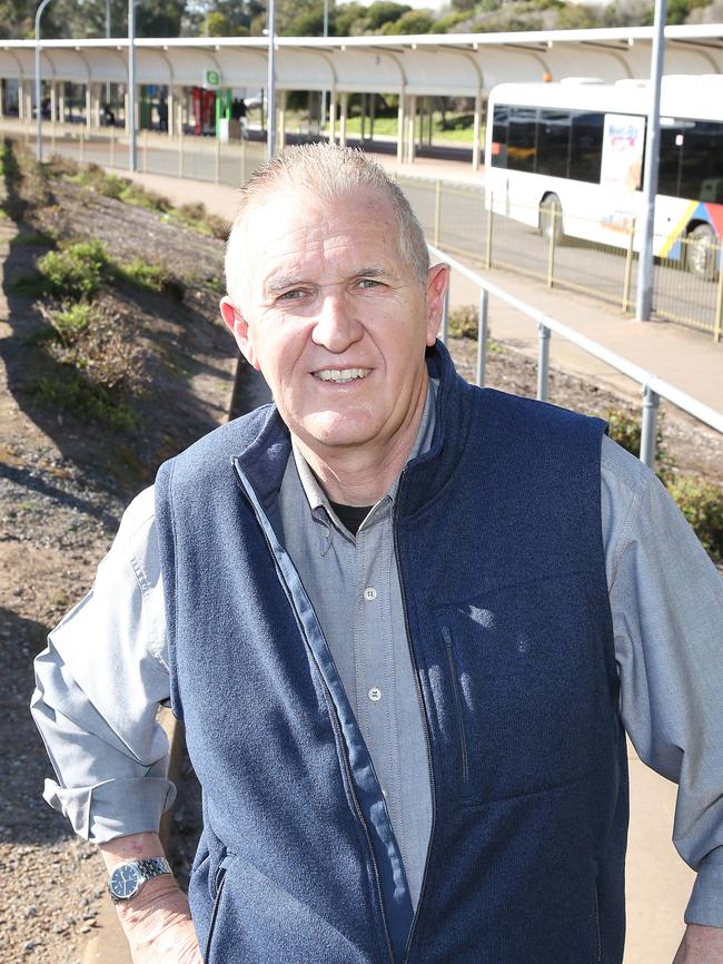 Mayor Kevin Knight calling for an upgrade of the Tea Tree Gully O-Bahn interchange. (