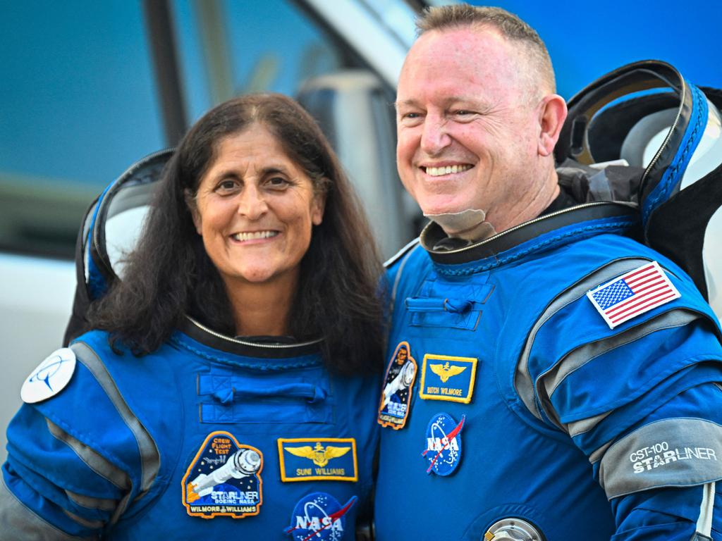 Boeing Starliner astronauts Butch Wilmore, right, left NASA’s Cape Canaveral Space Force Station for the Crew Flight Test launch on June 5. Picture: Miguel J. Rodriguez Carrillo/AFP