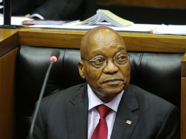 South African President Jacob Zuma is clinging on to the presidency despite a string of scandals. Picture: Sumaya Hisham/AFP