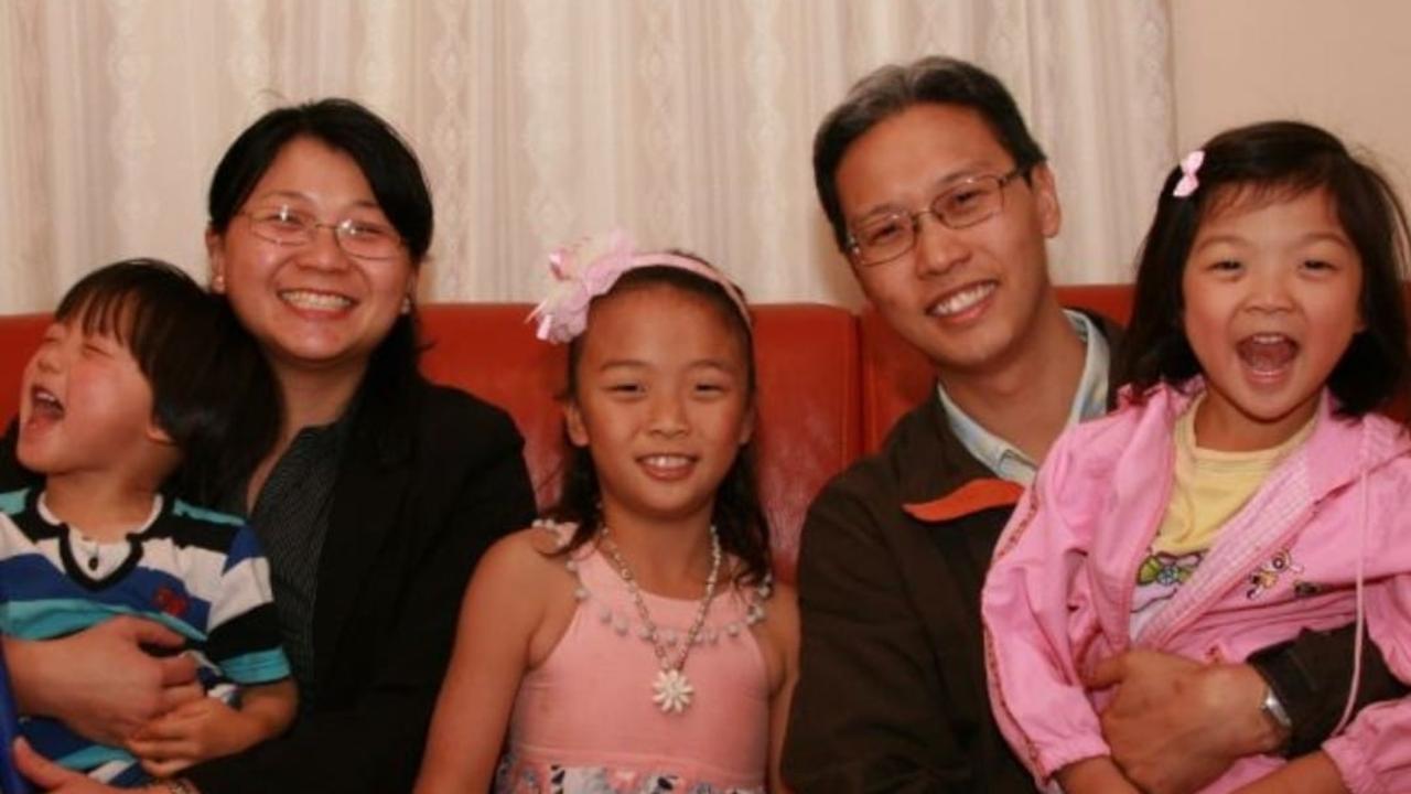 Dr Yen-Yung Yap and wife Mei-Khing Loo with their children Edwin, Joyce and Michelle. Picture: Supplied