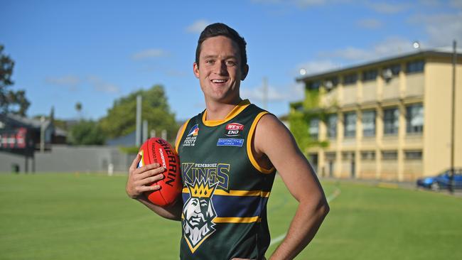 Pembroke OS forward Alex Forster was at his brilliant best in round one. Picture: Tom Huntley