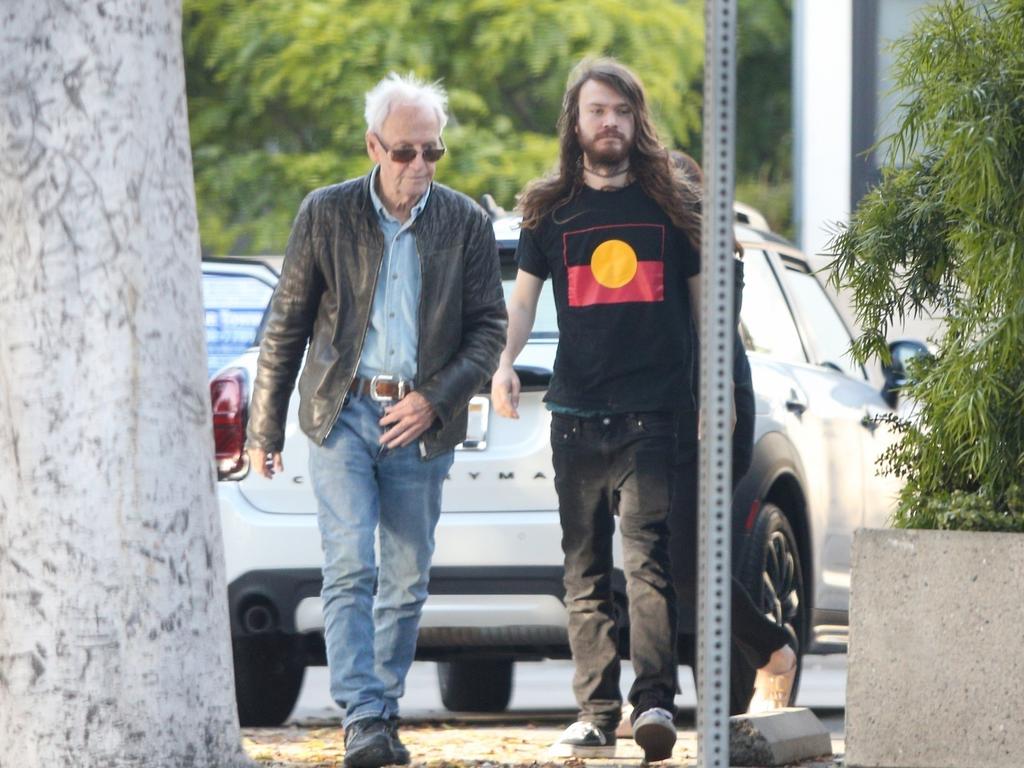Hogan was spotted with son Chance out for dinner at the Italian restaurant Barrique in LA on May 13. Picture: RF / BACKGRID