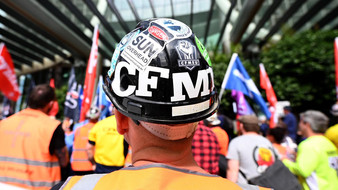 The Master Builders Association has welcomed the swift action to appoint the administrator to the CFMEU, saying everyone in the industry wanted improvement. Picture: NCA NewsWire / Dan Peled