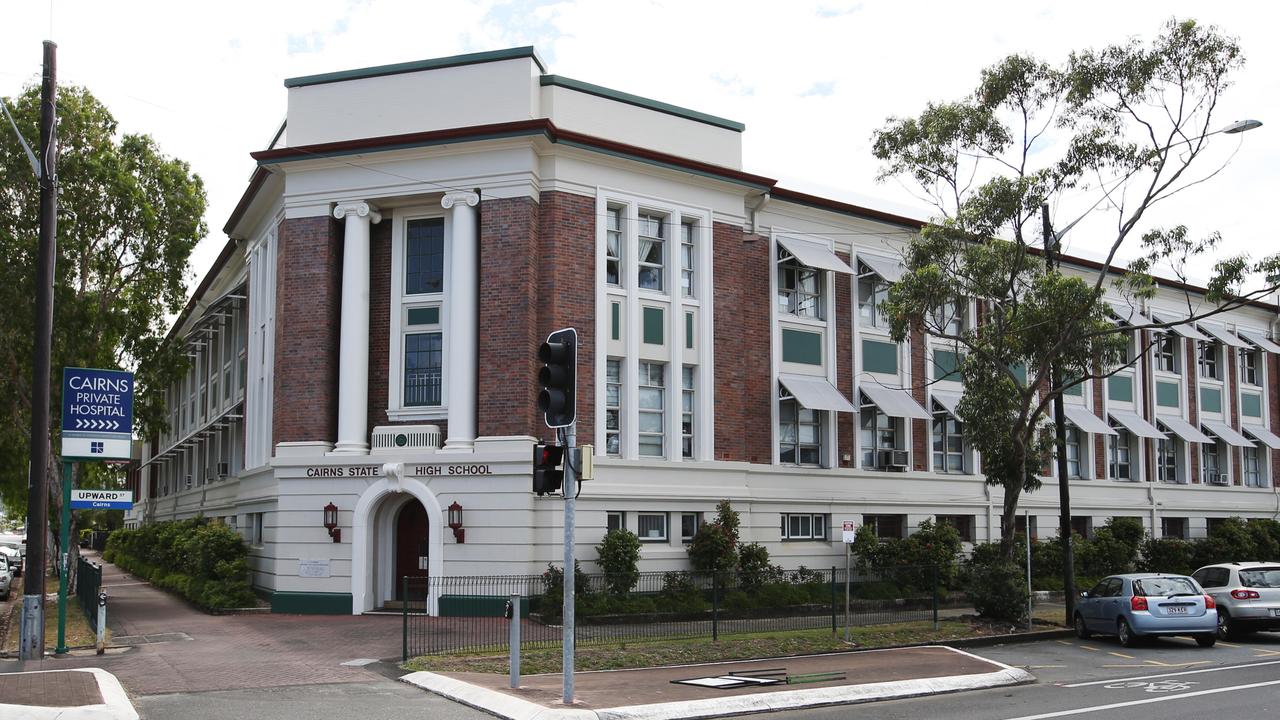 Cairns State High School is highly sought-after, with enrolments restricted in 2024 to students living in the catchment or accepted via its programs of excellence auditions, tests or tryouts in basketball, football, dance, drama, engineering/aerospace, music or visual arts. Picture: Brendan Radke.