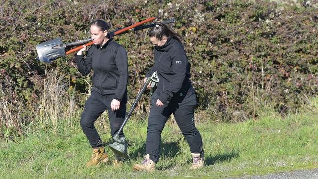 Wednesday’s search called for a variety of equipment. Picture: NewsWire / Ian Wilson