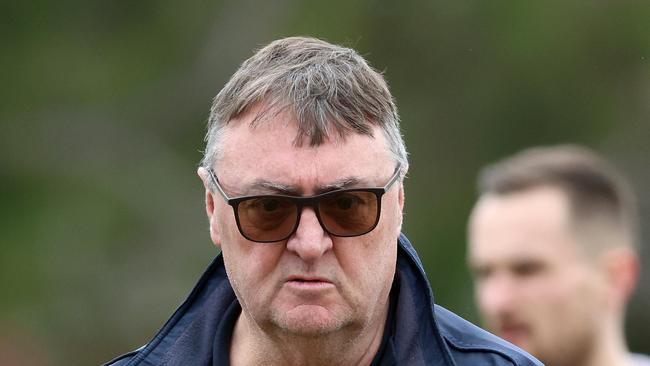 EDFL: Strathmore v Keilor: Mick McGuane coach of Keilor at Lebanon Reserve on Saturday July 15, 2023 in Strathmore, Victoria, Australia.Picture: Hamish Blair