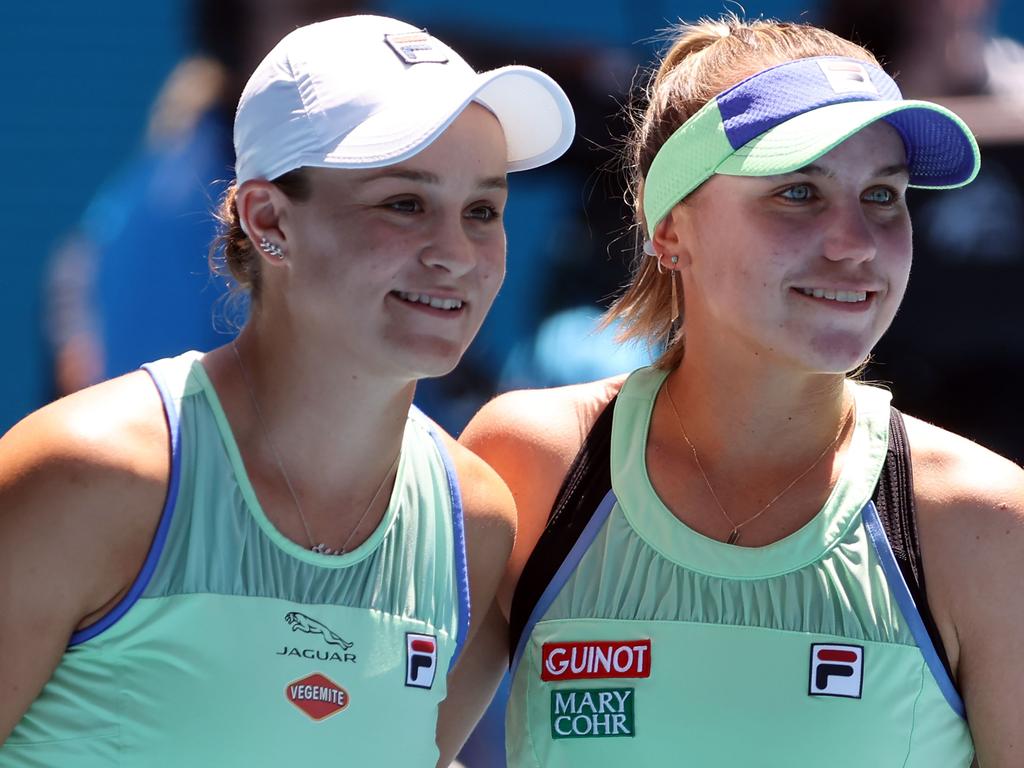 Sofia Kenin and Australia's Ashleigh Barty had people seeing two.