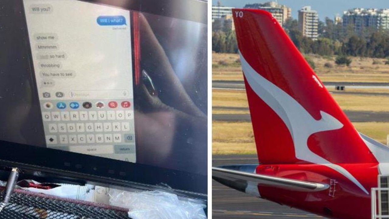 Entire plane shocked by X-rated Qantas error