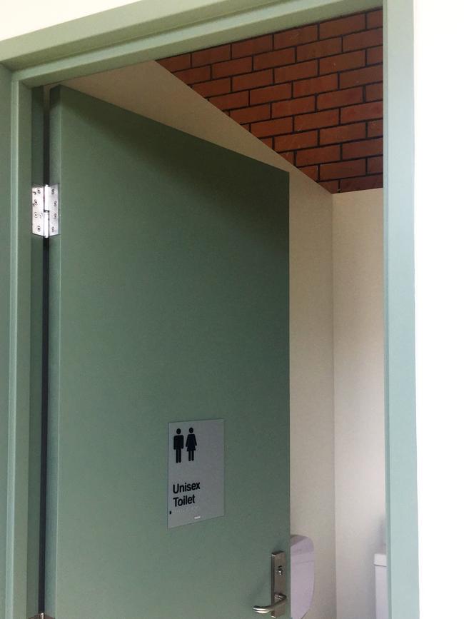 Unisex toilets at St Eugene College, Burpengary