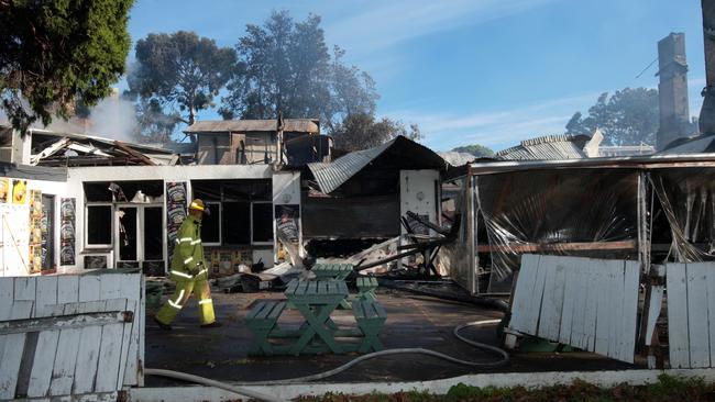 The historic Isle of Wight Hotel burnt down in 2010.