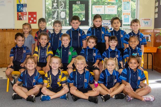 Victoria Park State Primary School 2022 Prep class. (L-R) Back row: Adele, Lydia, Noah, Brock, Ruby, Cobey, Cooper-James; middle row: Alby, Brooke, Phillip, Brynn, Chloe, Aaliyah; front row: Jayla, Lincoln, Henry, Lacey, Lylah. Picture: Michaela Harlow MKY2022PREP