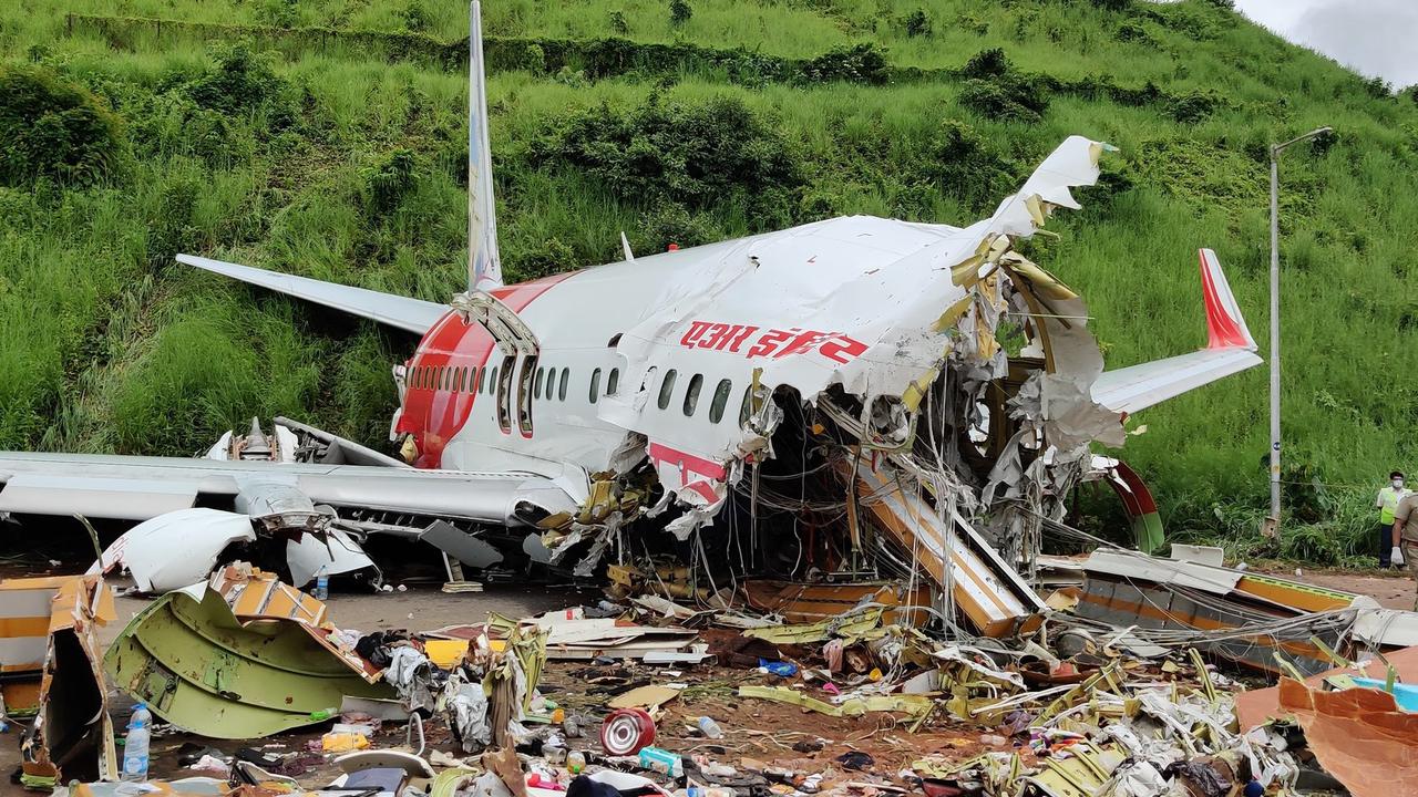 Air India Express plane crash Horror photos show aftermath of crash