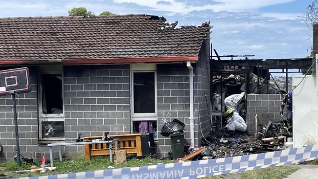 The scene of a deadly house fire at Rokeby, which claimed the life of an infant girl. Picture: Rob Inglis