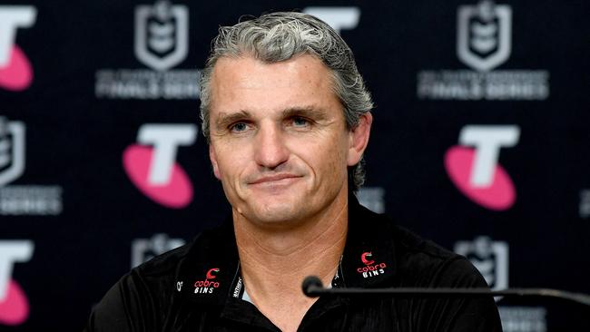 Ivan Cleary will be chasing his first premiership as a coach on Sunday. Picture: Bradley Kanaris/Getty Images