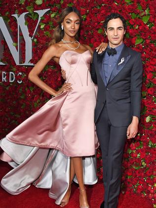 Model Jourdan Dunn and designer Zac Posen.