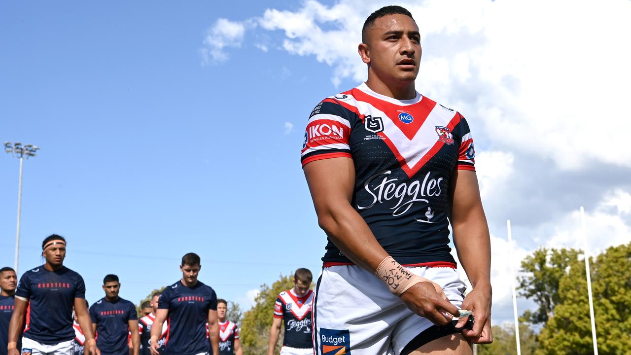 Siosiua Taukeiaho has revealed he is returning to the NRL to chase a hat-trick of premiership rings. Picture: NRL Photos